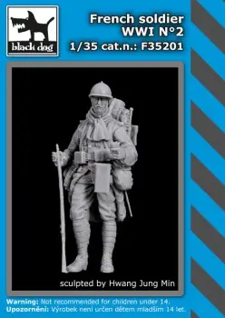 Exclusieve Aanbieding Black Dog 1:35 French Soldier Wwi - modelbouw