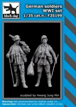 Black Dog 1:35 German Soldier Wwi Set - modelbouw Koopje