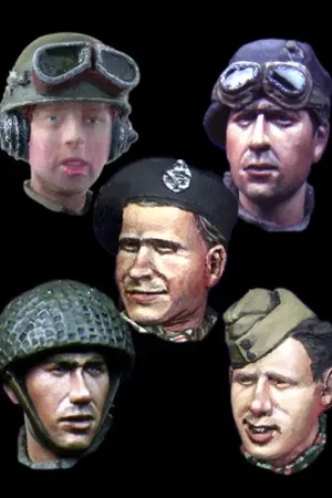 Koop Online Alpine Miniatures 1:35 Wwii British Head Set 2 - modelbouw