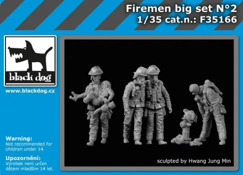 Black Dog 1:35 Fireman Bigset 2 - modelbouw Gecertificeerd