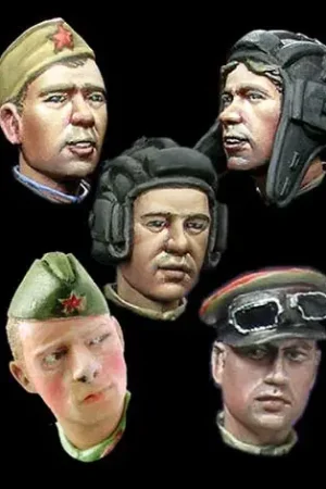 Alpine Miniatures 1:35 Wwii Russian Head Set 2 - modelbouw Beperkte Voorraad