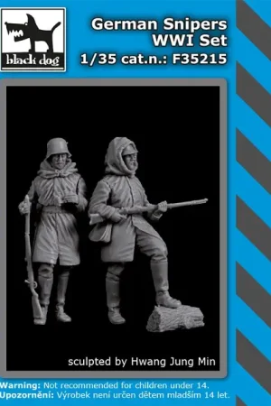 Laatste Versie Black Dog 1:35 German Snipers Wwi Set - modelbouw