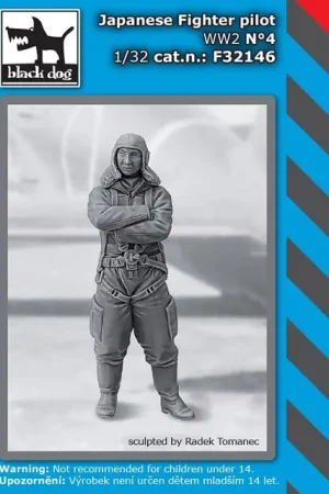 Black Dog 1:32 Japanese Fighter Pilot Wwii No.4 - modelbouw Express Levering