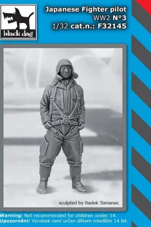Black Dog 1:32 Japanese Fighter Pilot Wwii No.3 - modelbouw Snelle Levering