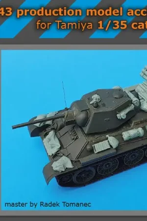 Black dog 1:35 T34/76 1943 PRODUCTION MODEL ACCESSORIES SET - modelbouw Op = Op