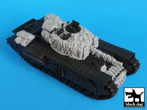 Tijdelijk Beschikbaar Black dog 1:35 CHURCHILL MK VII ACCESSORIES SET - modelbouw