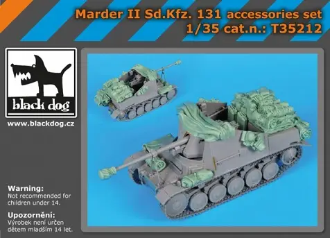 Must-Have Black dog 1:35 MARDER II ACCESSORIES SET - modelbouw