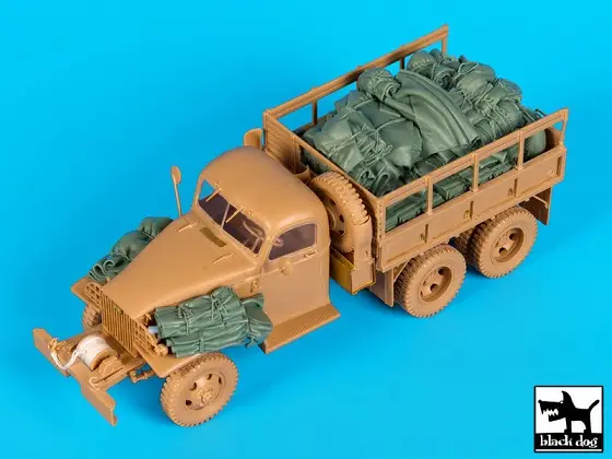 Hete Deal Black dog 1:35 US GMC ACCESSORIES SET - modelbouw