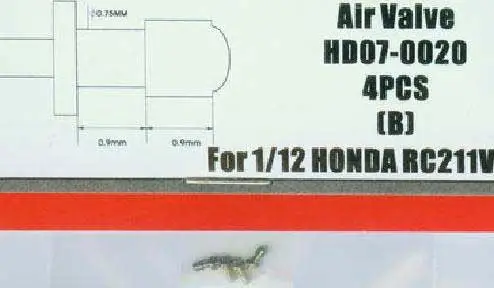 Direct Verzonden Hobby design 1:12 TIRE AIR VALVE - modelbouw