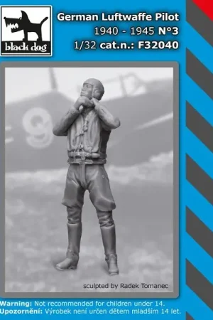 Black Dog 1:32 German Luftwaffe Pilot 1940-1945 N°3 - modelbouw Op = Op