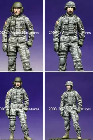 Alpine Miniatures 1:35 Modern Us Afv Crew - modelbouw Laatste Kans