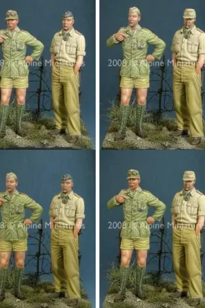 Superprijs Alpine Miniatures 1:35 German Dak Panzer Crew Set - modelbouw