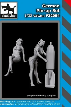Black Dog 1:32 German Pin Up Set N°1 - modelbouw Gereduceerde Prijs