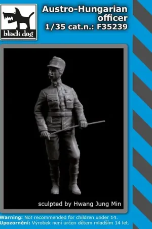Beperkte Voorraad Black Dog 1:35 Austro Hungarian Officer - modelbouw