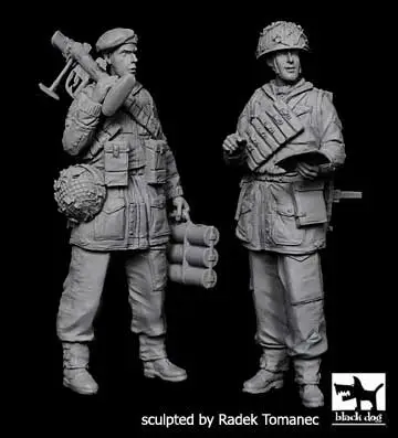 Beperkte Voorraad Black Dog 1:35 British Paratroopers Set - modelbouw