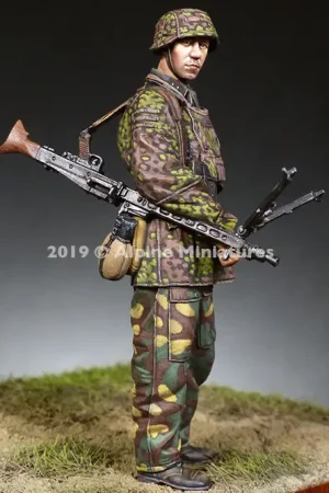 Seizoensaanbieding Alpine Miniatures 1:35 Mg Gunner 12 Ss Hj - modelbouw