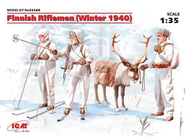 ICM 1:35 Finnish Riflemen (Winter 1940) (4 figuren) Merkproduct