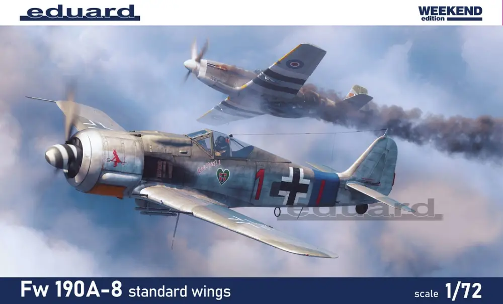 Goedkoop Eduard 1:72 Fw 190A-8 Standard Wings - modelbouw