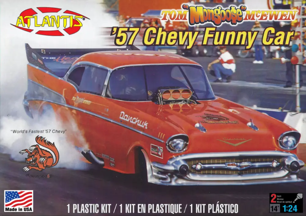 Atlantis 1:24 Tom Mcewen Chevy Funny Car - modelbouw Direct Beschikbaar