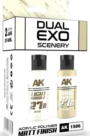 Ak Interactive Light Marble And Dark Marble Dual Exo - modelbouw Fabrieksprijs