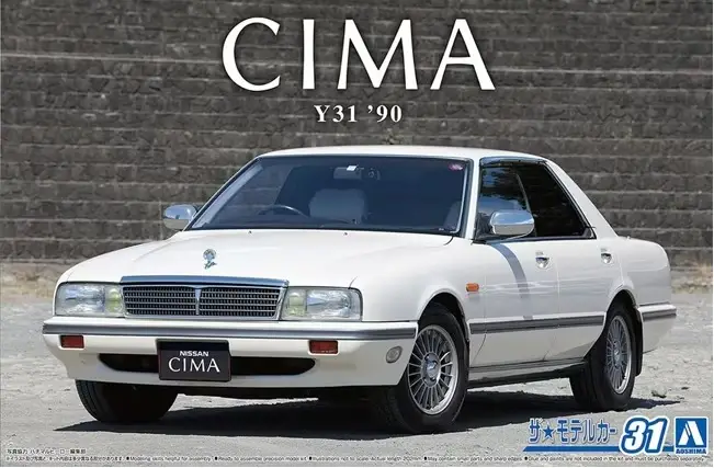Uitverkoop Aoshima 1:24 Nissan Y31 Cima Type Ii Limited 1990 - modelbouw