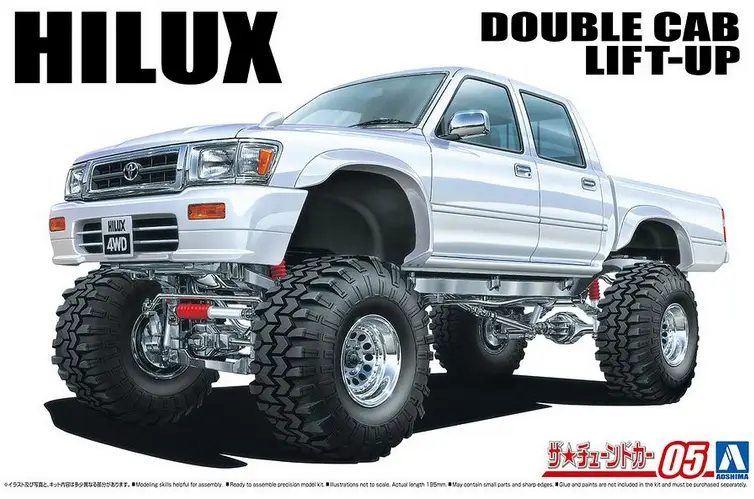 Aoshima 1:24 Ln107 Hilux Pickup Double Cab Lift Up 1994 Toyota #AO06131 Shop Nu