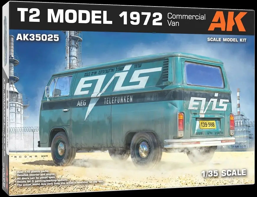 Ak Interactive 1:35 T2 Model 1972 Commercial Van #AK35025 Voordeelprijs