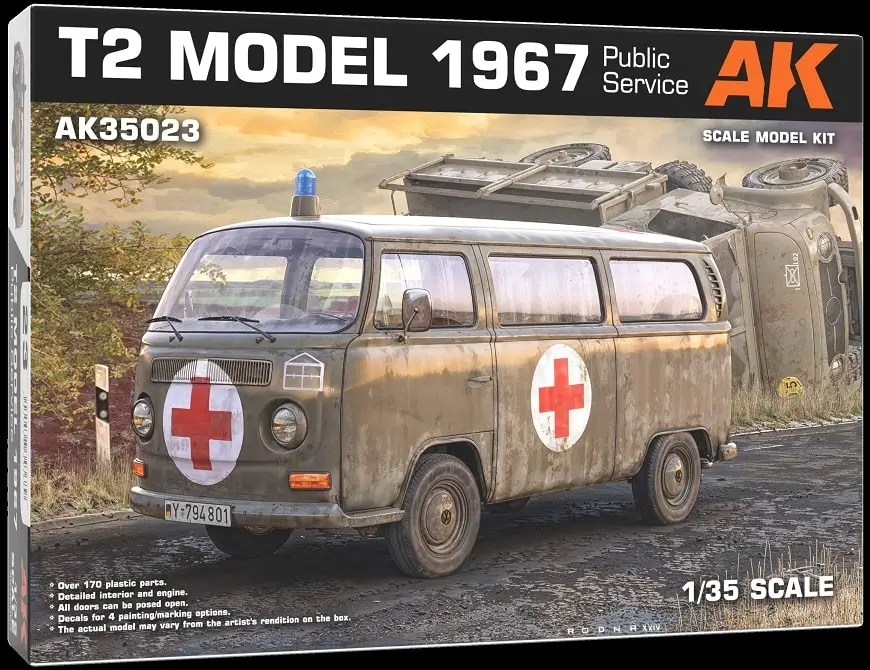 Ak Interactive 1:35 T2 Model 1967 Public Service #AK35023 Beperkt Aanbod