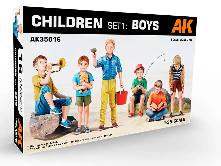 Ak Interactive 1:35 Children Set 1 Boys #AK35016 Shop Nu