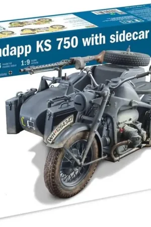 Actieprijs Italeri 1:9 Zundapp Ks 750 With Sidecar - modelbouw