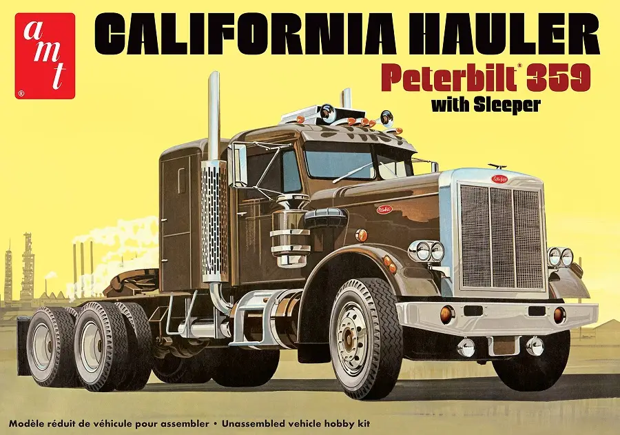 Amt 1:25 Peterbilt 359 California Hauler With Sleeper #1327 Hete Deal