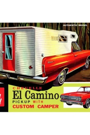 Populair Amt 1:25 1965 Chevrolet El Camino W/Camper #AMT-1364