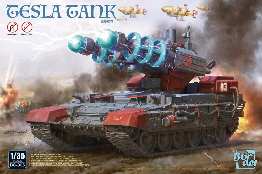 Border Model 1:35 Tesla Tank #BMBC005 bouwdoos Rechtstreeks Van De Fabrikant