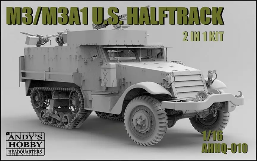 Andy'S Hobby Headquarters 1:16 M3/M3A1 Us Wwii Halftrack 2In1 #AHHQ010 Lage Kosten