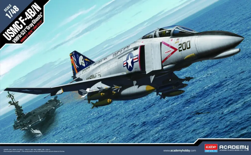 Snelle Levering Academy 1:48 Usmc F-4B/N Vmfa-531 "Gray Ghosts" #12315