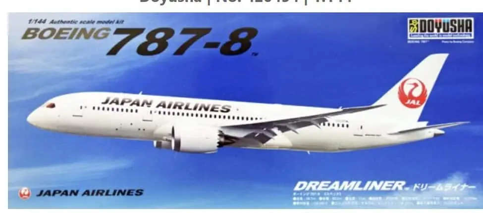 Actieprijs Doyusha 1:144 Boeing 787-8 Jal #144B8JL bouwdoos