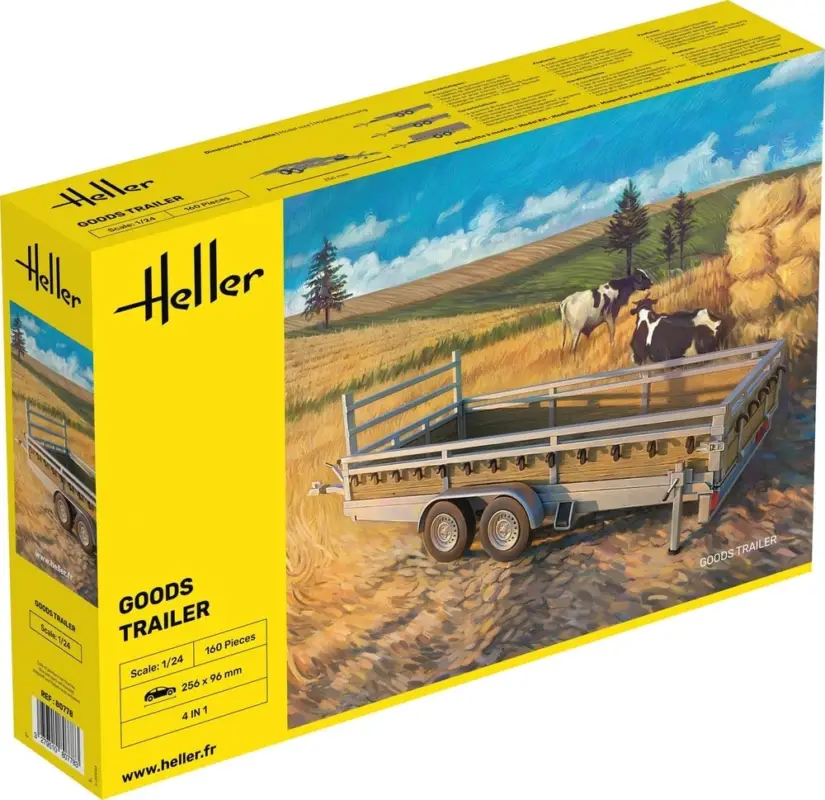 Heller 1:24 Goods Trailer #HEL-80778 Shop Nu