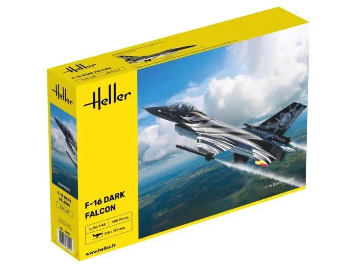 Fabrieksprijs Heller 1:48 F-16 DARK FALCON