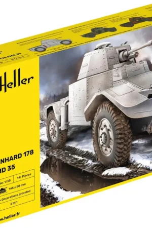 Gratis Retour Heller 1:72 Panhard 178 - modelbouw
