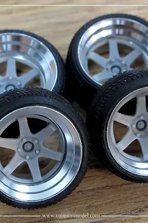 Betrouwbaar Zoom on 1:24 RAYS VALK RACING TE37SL 16 INCH - modelbouw