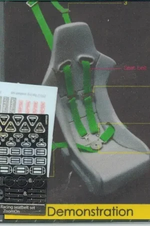 Beste Prijs Zoom on 1:24 RACING SEATBELT SET GREY - modelbouw