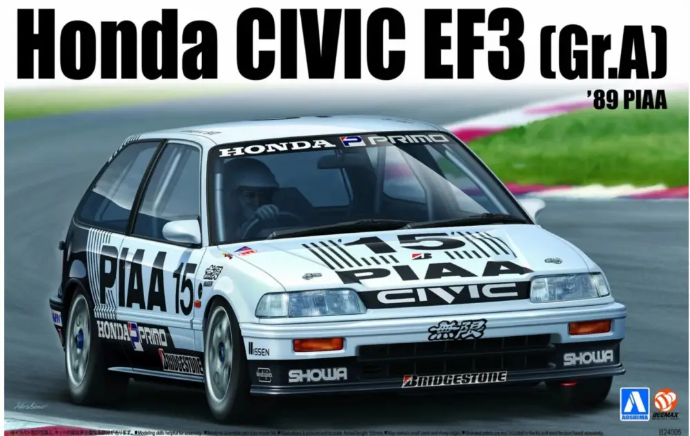 Beemax 1:24 N°06 - Honda Civic Ef3 Gr.A - modelbouw Goedkoop