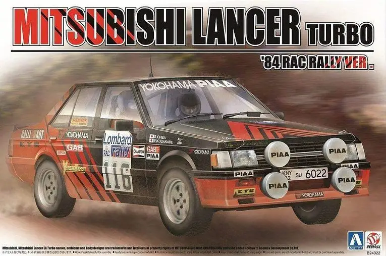 Beemax 1:24 N°25 - Mitsubishi Lancer1984 Race - modelbouw Op = Op