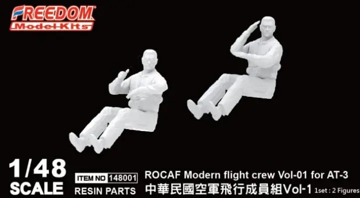 Shop Nu Freedom Model Kits 1:48 Rocaf Modern Flights Crew Students And Instructor - modelbouw