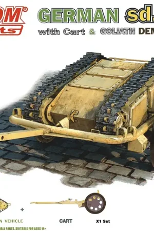 Freedom Model Kits 1:16 Wwii Sdkfz 302 Goliath Demolition Vehicle With Cart - modelbouw Nieuw