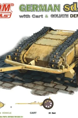 Freedom Model Kits 1:16 Wwii Sdkfz 302 Goliath Demolition Vehicle With Cart + Figures - modelbouw Express Levering