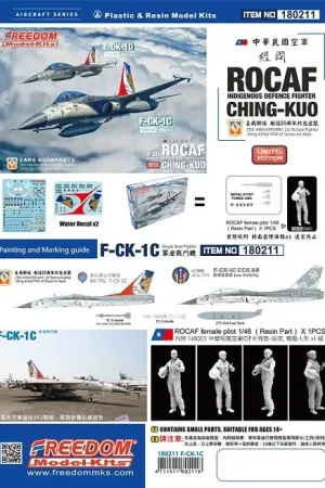 Exclusieve Aanbieding Freedom Model Kits 1:48 F-Ck-1 C "Ching-Kuo" Single Seat Fighter 2In1 Version - modelbouw