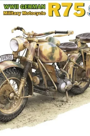 Flitsaanbieding Freedom Model Kits 1:16 Wwii German Bmw R75 Motorcycle Solo #16006