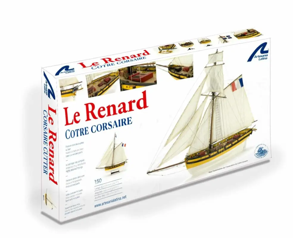 Voordeelprijs Artesania 1:50 Le Renard houten modelbouw schip