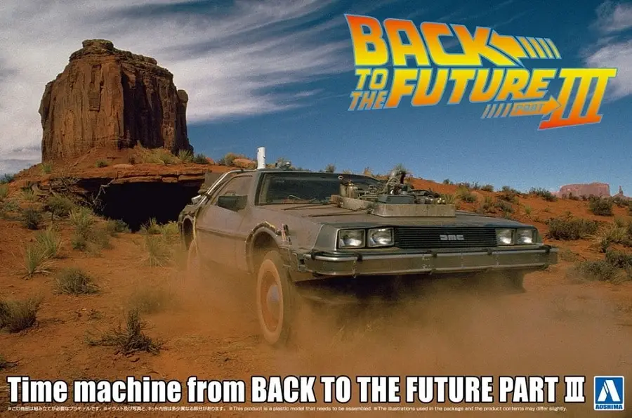 Aoshima 1:24 TIME MACHINE FROM BACK TO THE FUTURE PART III - modelbouw Beste Prijs
